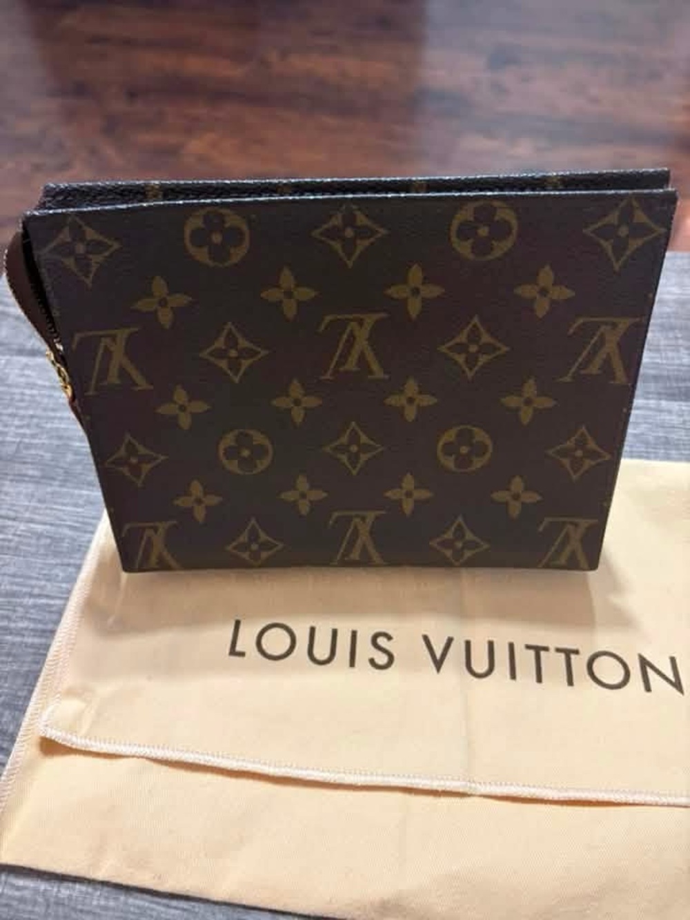 Louis Vuitton Monogram Canvas Pouch in Brown Monogram
